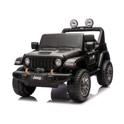 Melns elektriskais automobilis Jeep Rubicon DK-JWR556