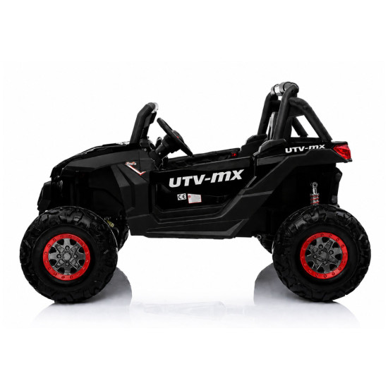 Jeep XMX603 akumulatora darbināma melna automašīna