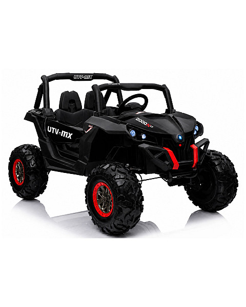 Jeep XMX603 melna elektriskā bērnu automašīna