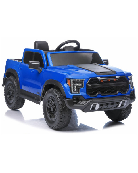 Akumulatora darbināms zils 4x4 automobilis P4 