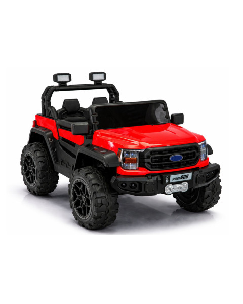 Sarkana akumulatora automašīna 4x4 22F