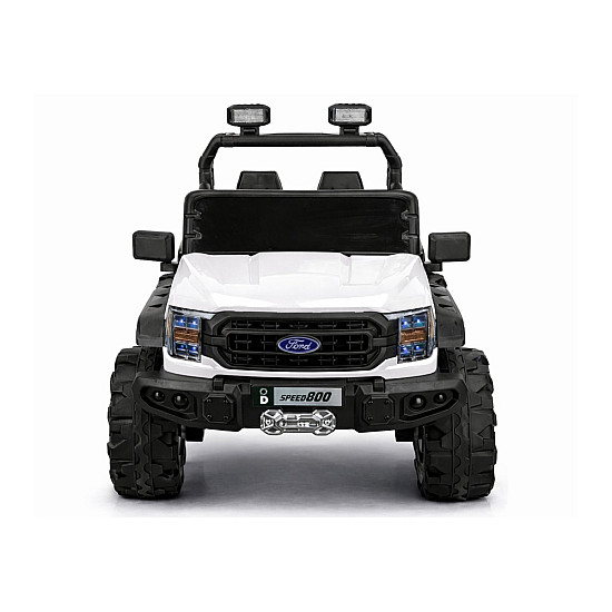 4x4 battery-powered white car 22F 12 V Electric machines for children