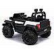 4x4 battery-powered white car 22F 12 V Electric machines for children
