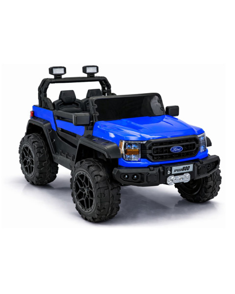 Akumulatora darbināma zila automašīna 4x4 22F