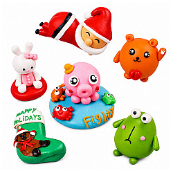 24 krāsu plastilīna komplekts ar modelēšanas rīkiem