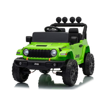 Bērnu zaļais akumulatora darbināmais visurgājējs Jeep Rubicon DK-JWR558