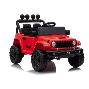 Jeep Rubicon DK-JWR558 sarkana akumulatora automašīna