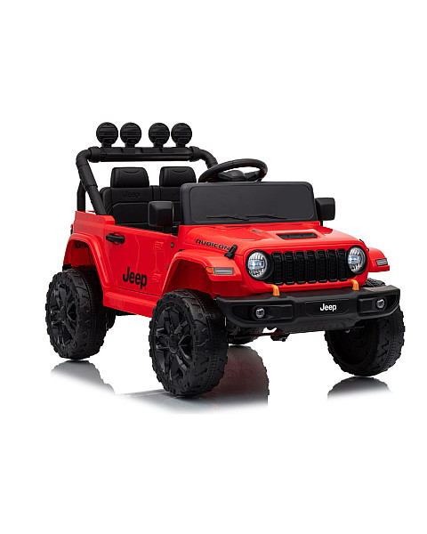 Jeep Rubicon DK-JWR558 sarkana akumulatora automašīna