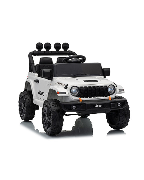 Jeep Rubicon DK-JWR558 balta akumulatora automašīna