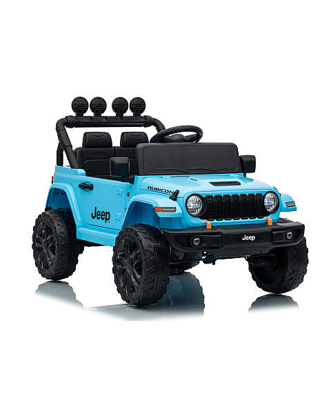 Jeep Rubicon DK-JWR558 gaiši zils akumulatora darbināms automobiļš