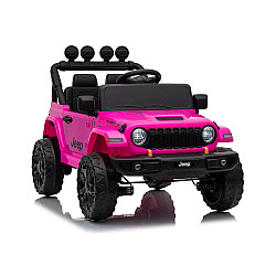 Jeep Rubicon DK-JWR558 rozā akumulatora automašīna