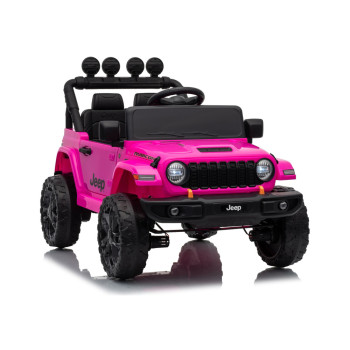 Jeep Rubicon DK-JWR558 rozā akumulatora automašīna