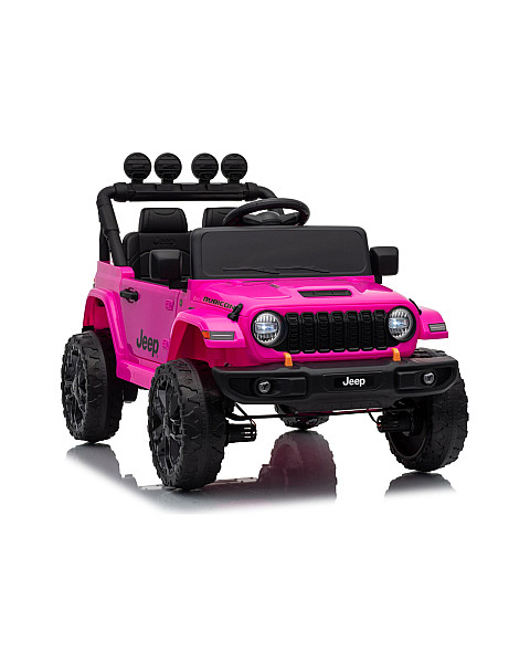 Jeep Rubicon DK-JWR558 rozā akumulatora automašīna