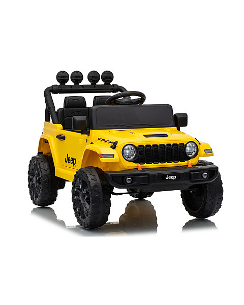 Jeep Rubicon DK-JWR558 dzeltena akumulatora automašīna