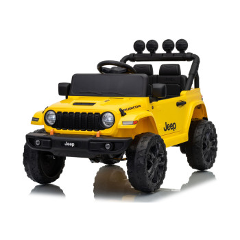 Jeep Rubicon DK-JWR558 dzeltena akumulatora automašīna