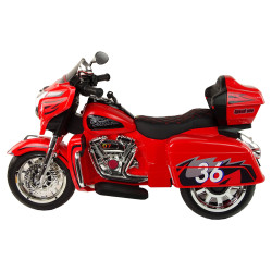 Elektriskais sarkanais motocikls Goldwing