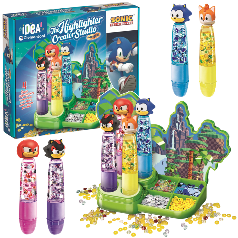 Sonic marķieru komplekts, 4 gab. Clementoni 18424