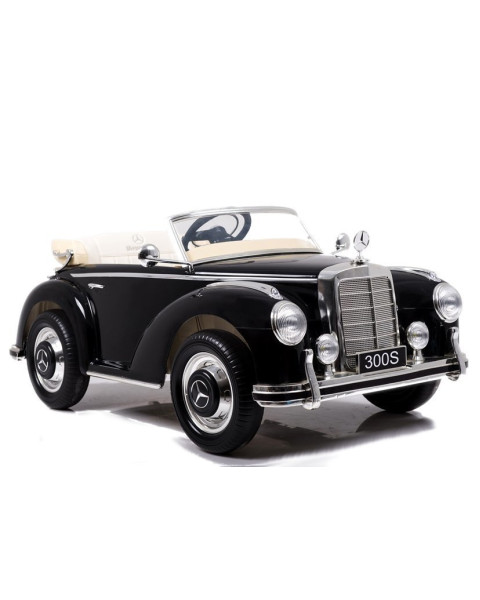 Retro stila melna akumulatora automašīna LS-618 Mercedes 300S