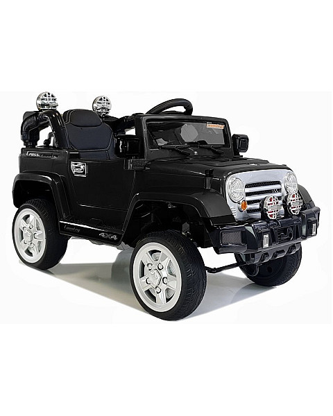 Elektriskā melnā automašīna Jeep JJ245