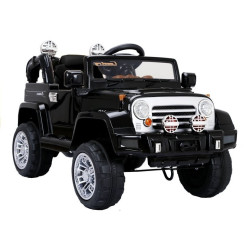 Elektriskā melnā automašīna Jeep JJ245