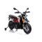 Aprilia A007 cordless motorcycle, black and red