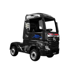 Elektriskais melnais Mercedes Actros traktors