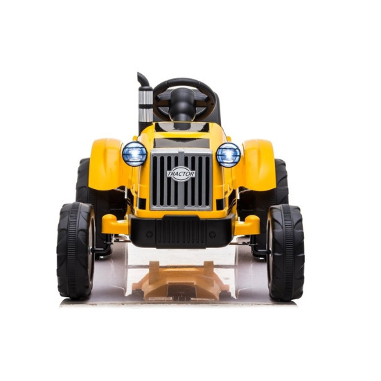 Ar akumulatoru darbināms dzeltens traktors CH9959