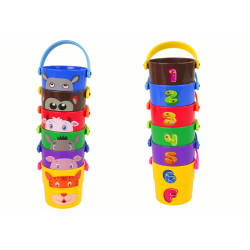 Komplekts Krāsaini spaiņi ar dzīvniekiem