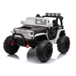 JC666 Policijas melns elektriskais apvidus automobilis 