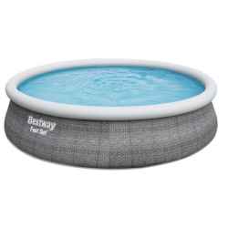 Piepūšamais dārza baseins ar balstiem 457 x 107 cm  Bestway