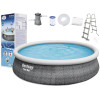 Piepūšamais dārza baseins ar balstiem 457 x 107 cm  Bestway