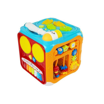 Interaktīvs kubs ar skaņu un gaismu