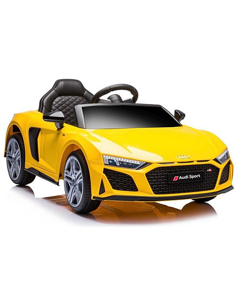 Dzeltena elektriskā automašīna Audi R8 Lift A300