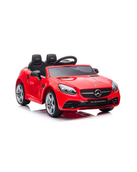Elektriskais sarkanais automobilis Mercedes SLC 300