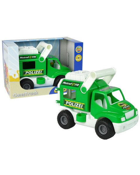 Zaļa policijas automašīna 