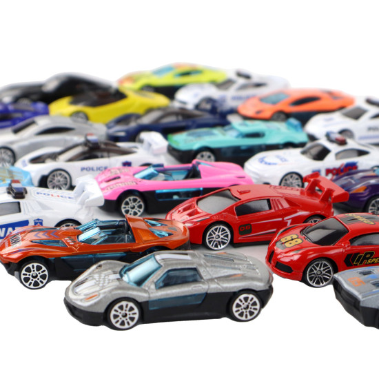 A set of aluminum springs in a box of 30 pieces for police sports cars Rotaļlietu automašīnas