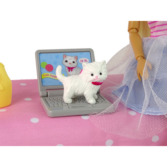 Anlily lelle ar guļamistabas mēbeļu komplektu Leļļu un spēļu komplekti