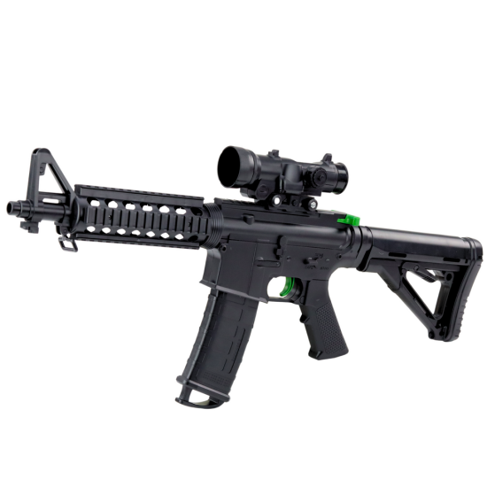 Melna šautene ar hidrogēla ūdens lodēm Šautenes