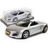 Kabriolets sudraba krāsā 1:18 Pullback auto