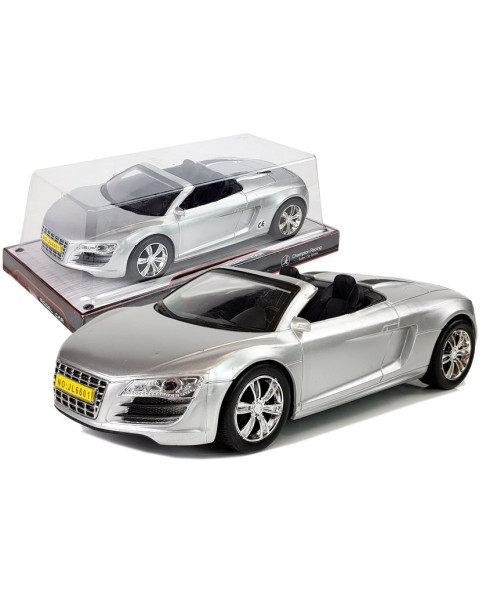 Kabriolets sudraba krāsā 1:18 Pullback auto