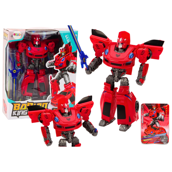 Auto-Robot 2in1 Transformation Sporty Red Rotaļlietu automašīnas