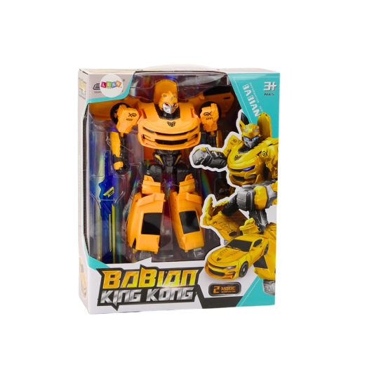 Auto-Robot 2in1 Transformation Sporty Yellow Rotaļlietu automašīnas