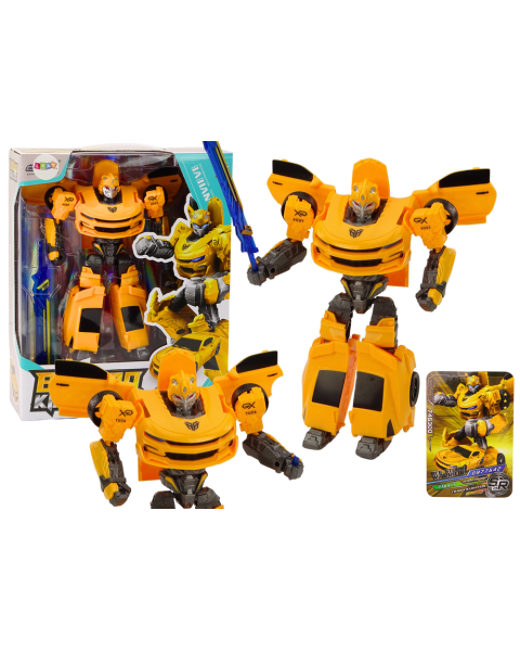 Dzeltens automašīnas robots