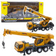 Autokrane Huina Crane Construction Vehicle Movable Metal Parts 1:50 Rotaļlietu automašīnas