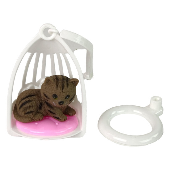 Leļļu Emilija ar kaķēnu un šūpolēm Leļļu un spēļu komplekti