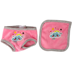 Zīdaiņa lelle ar knupīti un piederumiem