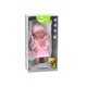 Baby doll with pacifier and pink dress 35 cm Dolls and game sets