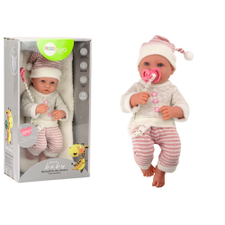 Lelle mazulis ar rozā knupīti un drēbēm