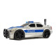 Battery Operated Police Car 1:20 Lights and Sounds Strung Silver Rotaļlietu automašīnas