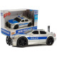 Battery Operated Police Car 1:20 Lights and Sounds Strung Silver Rotaļlietu automašīnas